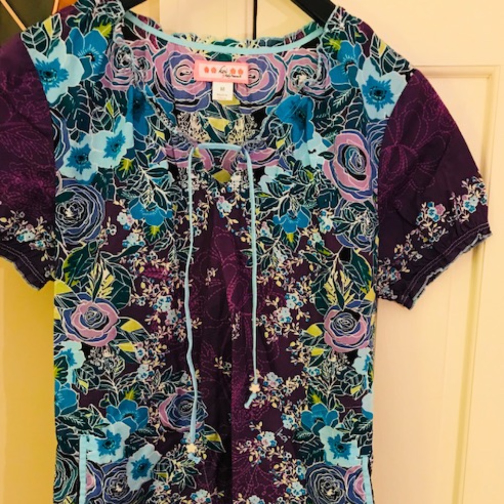 Soo Cute Printed Scrub Top